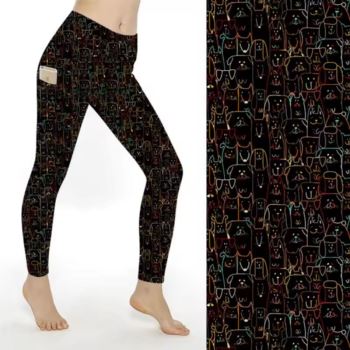 Who's that DOG - SCULPT Yoga Leggings - Full Length