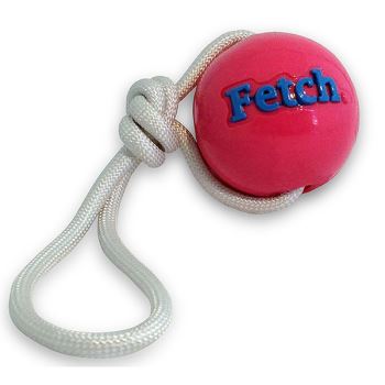 Orbee-Tuff Fetch Ball Pink with Rope