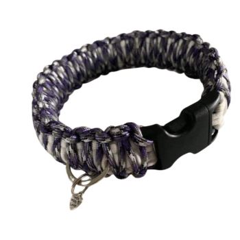 Paracord Collar - Purple White