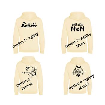 Cross Neck Hoodie - Vanilla