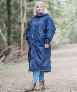 Drywalks All Seasons dog walking coat - Navy/Raspberry