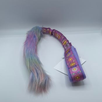 Daisy Daisy Bungee Rainbow Fur Dog Toy