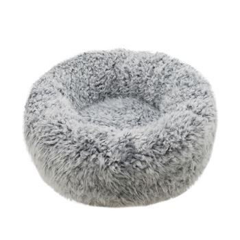 Anxiety Reducing Silver Fluff Dog Beds