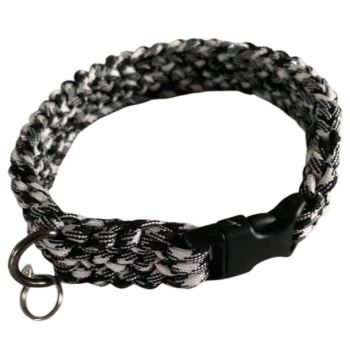 Paracord Collar - Black & White