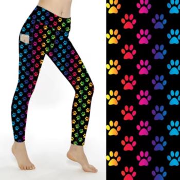 Rainbow Paws - SCULPT Yoga Leggings - Full Length 