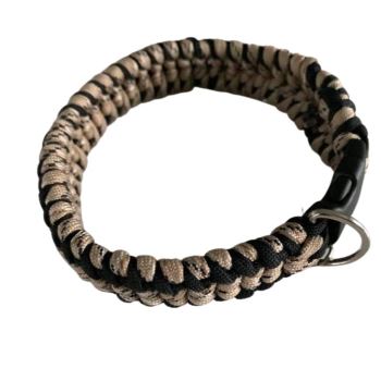 Paracord Collar -  Black Tan