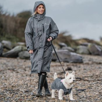 Drywalks All Seasons dog walking coat - GREY/PINK