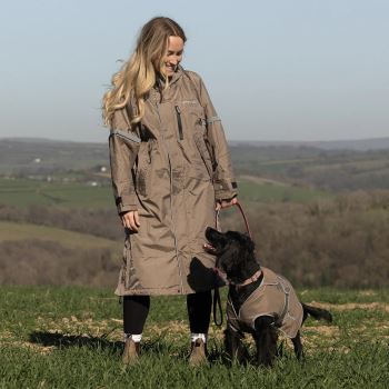 Drywalks All Seasons dog walking coat - Taupe