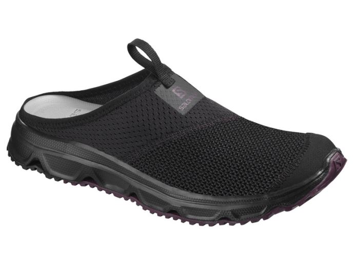 Salomon re-issues the black with purple sole Slide 4.0 for 2020