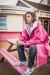 Pink/Light Grey dryrobe® Advance Long Sleeve Adult
