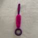 Rubber Ring with Rabbit Fur Tug