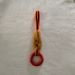 Rubber Ring with Rabbit Fur Tug