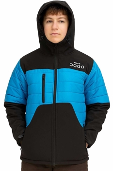 DOGG Training Puffa Jacket Black/Turquoise