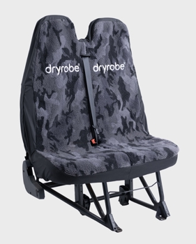 Black camo Dryrobe® Car Seat Cover Double Black Camo