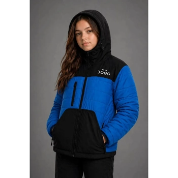 DOGG Training Puffa Jacket Black/Royal Blue