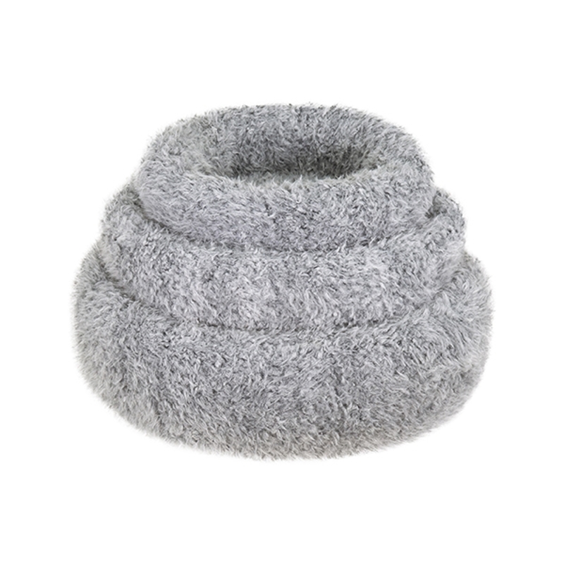 Anxiety Reducing Silver Fluff Dog Beds
