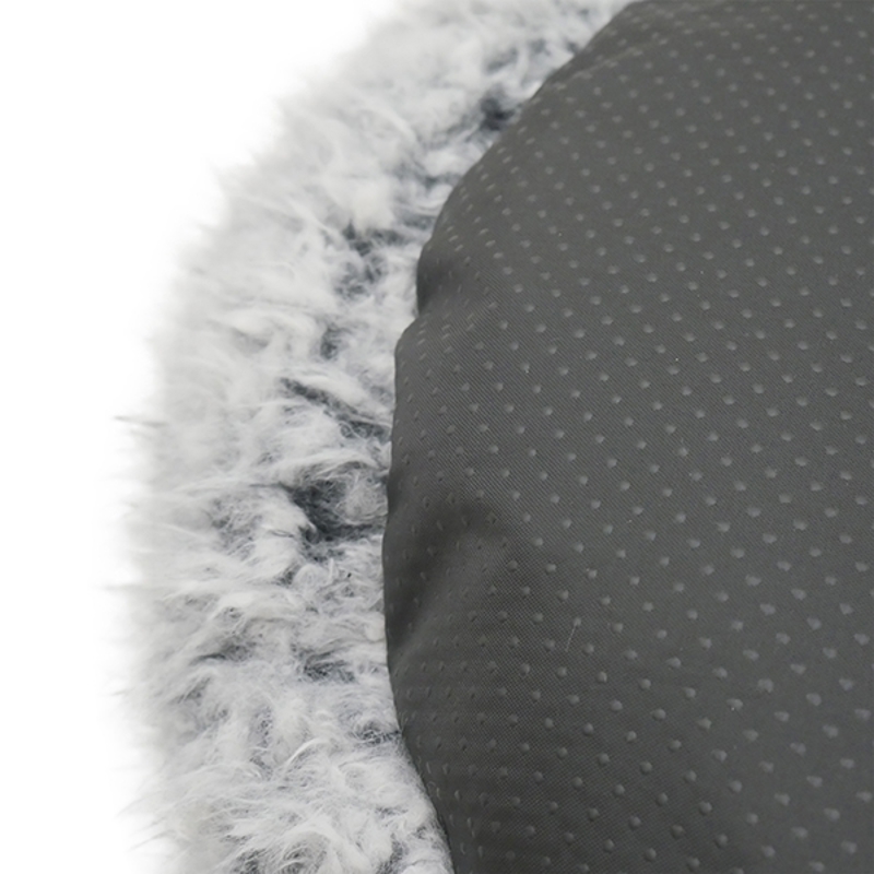 Anxiety Reducing Silver Fluff Dog Beds