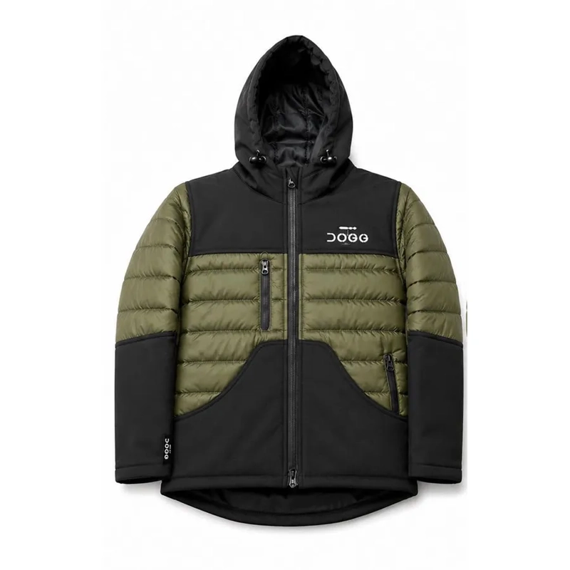 DOGG Training Puffa Jacket Olive/Black